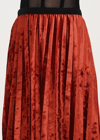 Медная кэжуал однотонная юбка Joie Clair клешированная