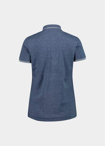 Серо-синяя женская футболка-поло CMP меланжевая