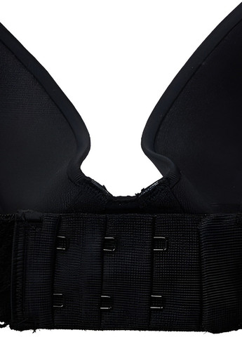 Чёрный бюстгальтер Emporio Armani с косточками полиамид