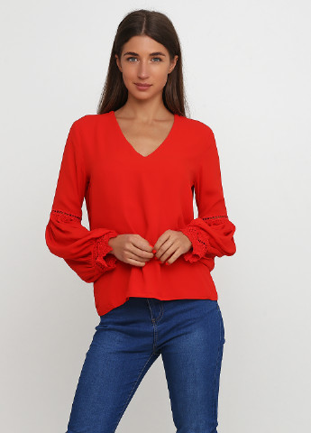 Червона демісезонна блуза By Swan