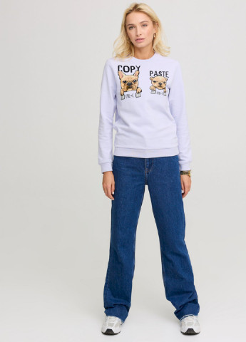 Сиреневый свитшот женский basic /no flis/ YAPPI рисунок (252259308)