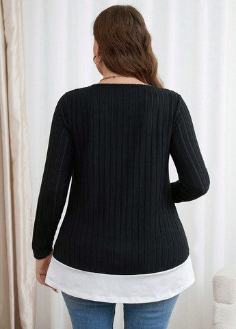 Комбінований демісезонний джемпер джемпер SHEIN