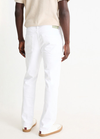 Белые демисезонные регюлар фит джинсы C&A