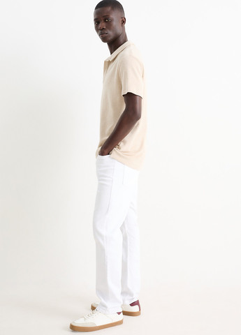 Белые демисезонные регюлар фит джинсы C&A