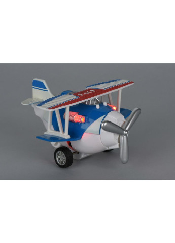 Спецтехніка Літак металевий інерційний Aircraft синій зі світлом та (SY8012Ut-2) Same Toy (254082944)
