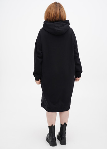 Чорна кежуал сукня сукня-худі S.Oliver однотонна
