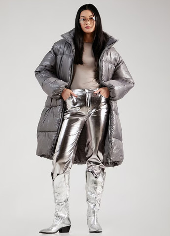 Серая демисезонная куртка Monki