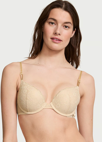Світло-бежевий демісезонний комплект (бюстгальтер, трусики) Victoria's Secret
