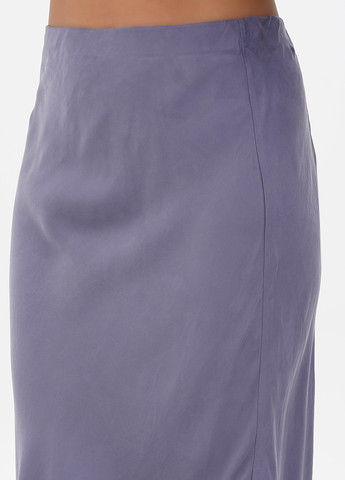 Серо-голубая кэжуал однотонная юбка Denham
