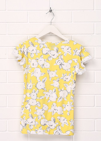 Жовта літня футболка з коротким рукавом Blumarine