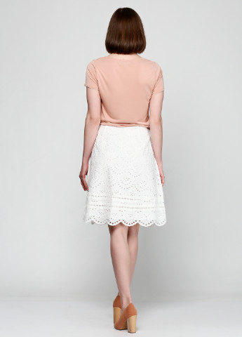 Белая кэжуал однотонная юбка Miami Style мини