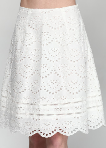 Белая кэжуал однотонная юбка Miami Style мини