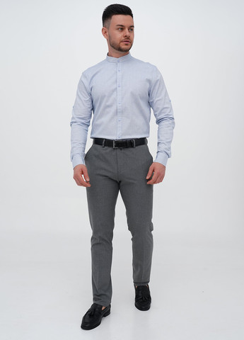 Светло-голубой кэжуал, классическая рубашка однотонная Trend Collection