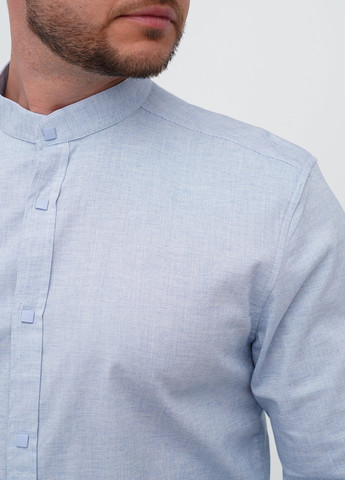 Светло-голубой кэжуал, классическая рубашка однотонная Trend Collection