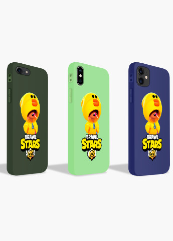 Чохол силіконовий Apple Iphone X Леон Качка Курча Бравл Старс (Leon Sally Brawl Stars) (6129-1020) MobiPrint (219284297)