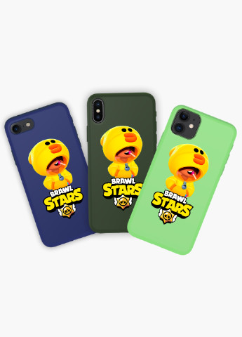 Чохол силіконовий Apple Iphone X Леон Качка Курча Бравл Старс (Leon Sally Brawl Stars) (6129-1020) MobiPrint (219284297)