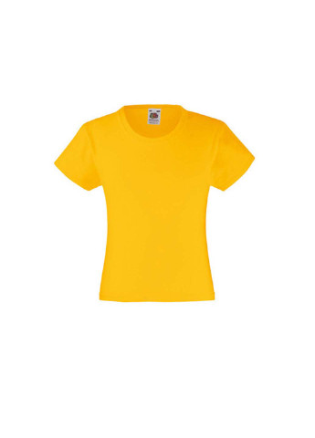 Желтая демисезонная футболка Fruit of the Loom