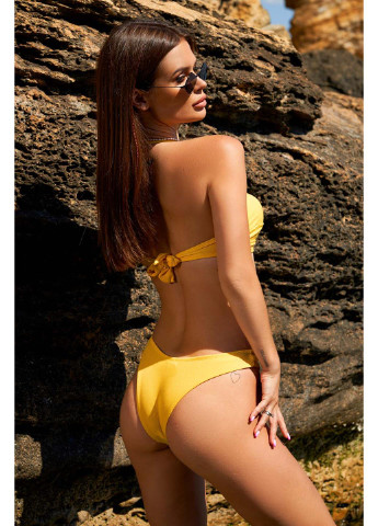 Жовтий демісезонний купальник новинка роздільний Katrin