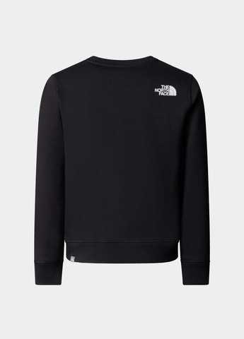 Черный свитшот The North Face логотип без декора (365686761)