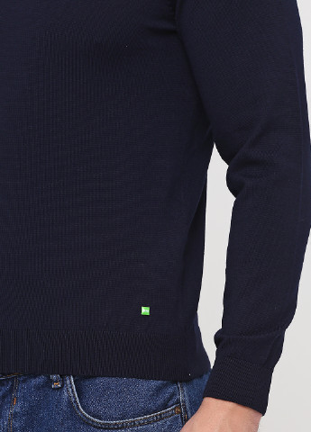 Темно-синий демисезонный пуловер пуловер Hugo Boss