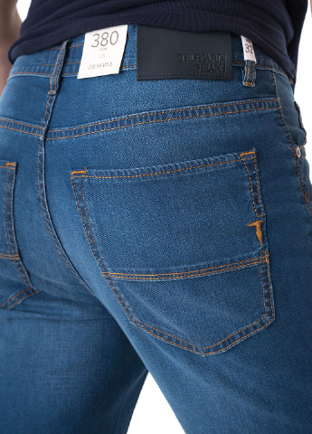 Синие летние джинсы Trussardi Jeans