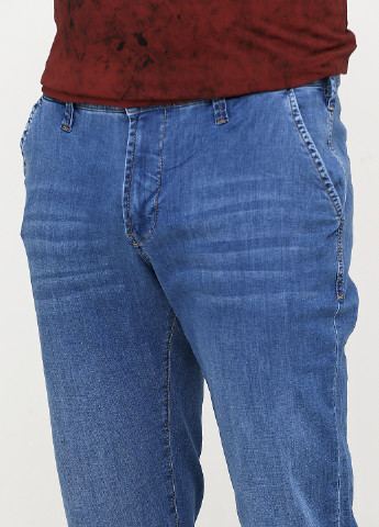 Синие летние прямые джинсы Madoc Jeans