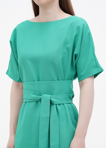 Зеленое кэжуал платье Rebecca Tatti однотонное