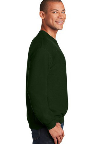 Темно-зелений світшот Gildan однотонний без декору (361960149)