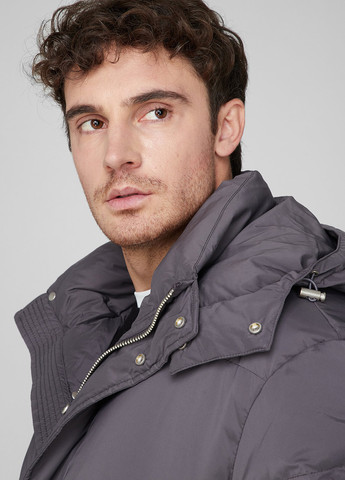 Сірий зимній Пуховик PRPY