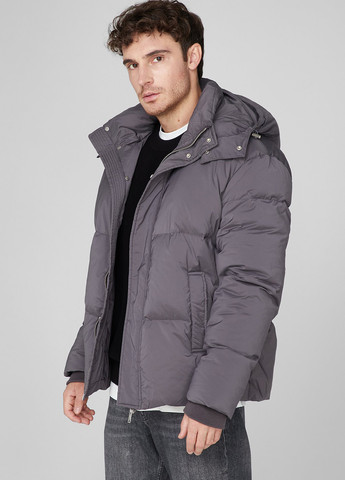 Сірий зимній Пуховик PRPY