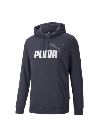 Синя демісезонна толстовка essentials+ two-tone big logo men's hoodie Puma
