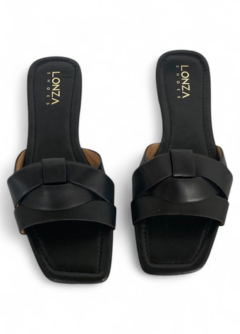 Черные шлепанцы Lonza