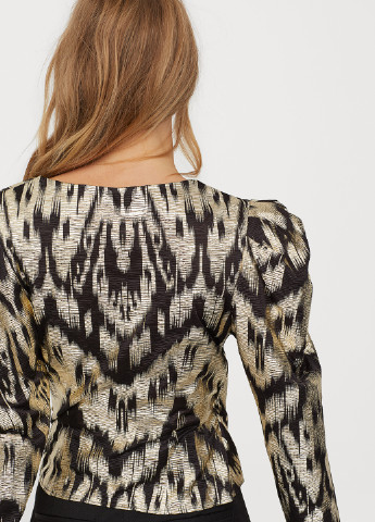 Комбінована блуза на запах H&M