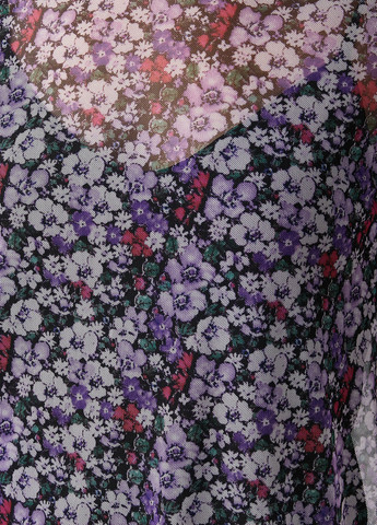 Фіолетова кежуал сукня а-силует KOTON з квітковим принтом