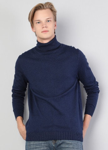 Темно-синій демісезонний светр хомут Colin's