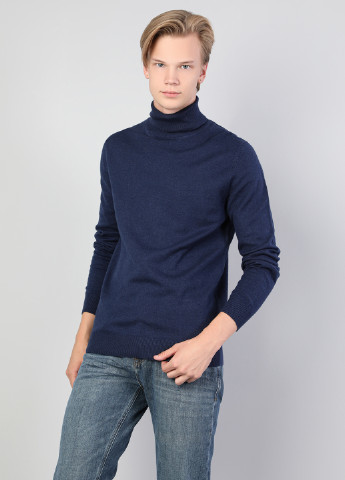 Темно-синій демісезонний светр хомут Colin's