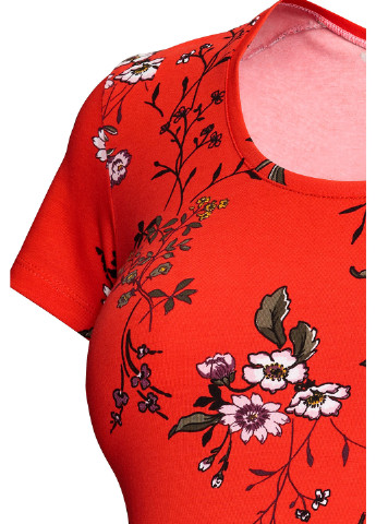 Красная летняя футболка для беременных H&M