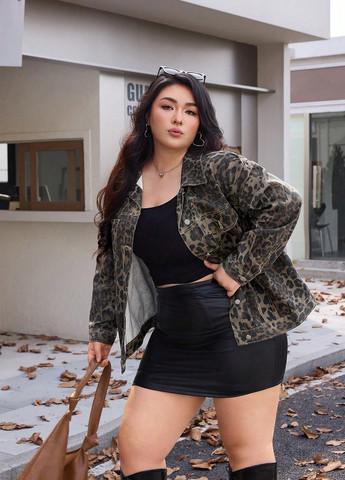 Куртка-рубашка SHEIN (338193823)