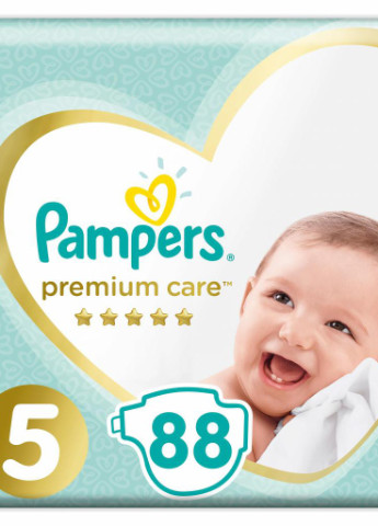 Подгузник Premium Care Junior Размер 5 (11-16 кг), 88 шт (4015400541813) Pampers (207383709)