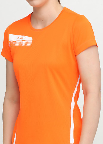 Оранжевая летняя футболка Jako