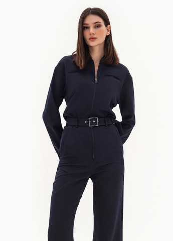 Комбінезон BGL комбінезон-брюки однотонний синій кежуал віскоза