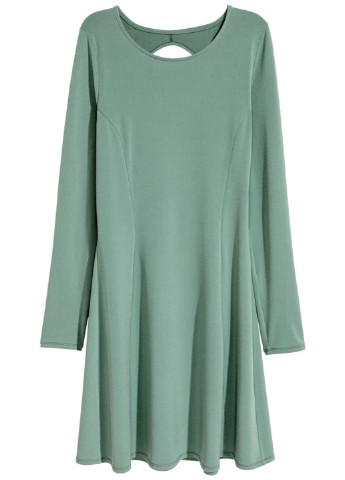 Светло-зеленое кэжуал платье Divided by H&M однотонное