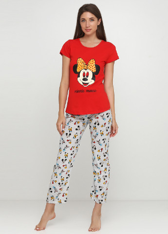 Красный демисезонный комплект (футболка, брюки) Rinda Pijama