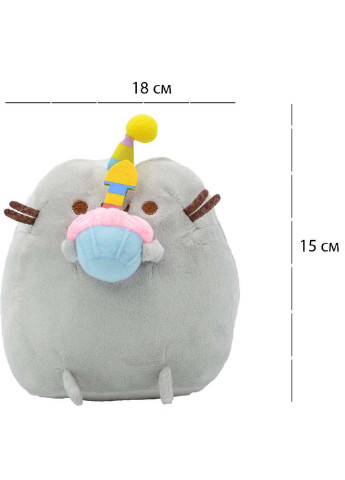 Комплект М'яка іграшка кіт з кексом Пушин кет і Анти стрес іграшка Mokuru S&T (256543907)