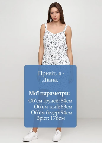 Белое кэжуал платье Jack Wills с цветочным принтом