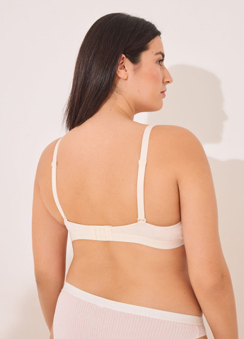 Бежевий балконет бюстгальтер Women'secret з кісточками бавовна