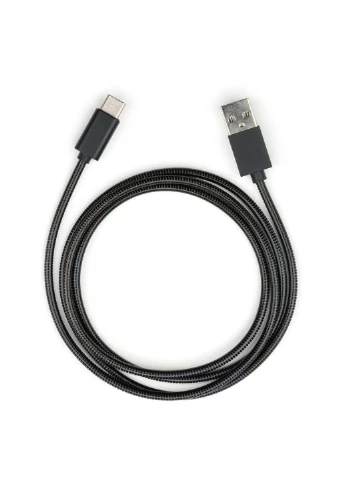 Дата кабель (VCPDCTCSSJ1BK) Vinga USB 2.0 AM to Type-C 1m stainless steel black (239381413)