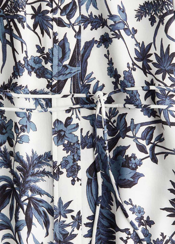 Світло-синя кежуал сукня а-силует H&M з квітковим принтом