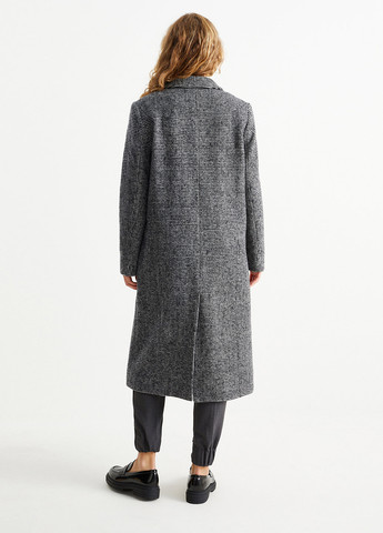 Черно-белое демисезонное Пальто однобортное C&A