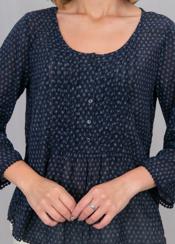 Темно-синяя летняя блуза Ralph Lauren